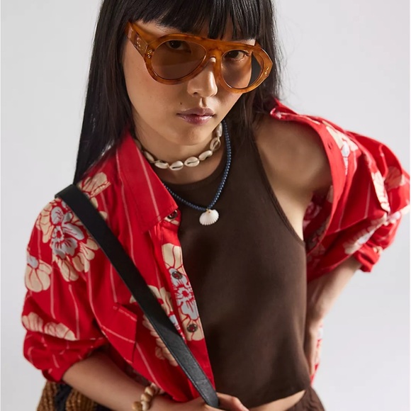 FREE PEOPLE Cruise oversized aviator glasses - Picture 3 of 4